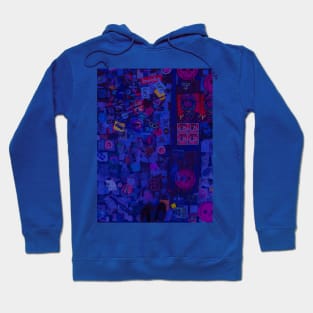 Purple Sticker Pop Art NYC Hoodie